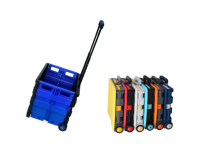 Carrito de Compras Plegable de Plástico Personalizable al por Mayor, con Ruedas de 35 kg, Capacidad de 45 L, Color Azul, para Supermercado