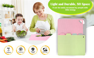 Flexible Plastic Cutting <b>Board</b> <b>Mats</b> Non-Slip Design Easy to Clean and Dishwasher Safe Colored PP <b>Mat</b> - Product Image 2