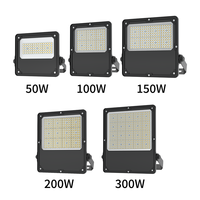 Projecteur LED extérieur commercial 100W 200W 300W, éclairage de sécurité pour usine, entrepôt, bâtiment