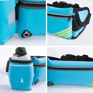 New Design Durable Water Bottle Waist Bag Outdoor Sports Fitness Elastic Fanny Pack Running <b>Belt</b> - Product Image 6