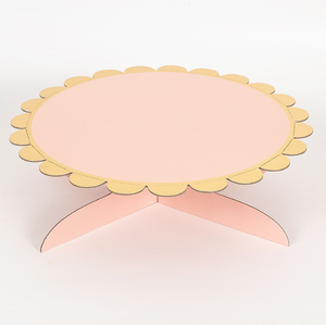 Dudukan kue sekali pakai berdiri kertas karton Bronzing lapisan tunggal untuk dekorasi pesta ulang tahun pabrik peralatan kue - Product Image 3