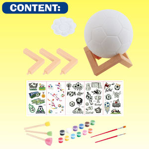 子供のためのLEDライトサッカーモデルDIYおもちゃの絵画キット - Product Image 4