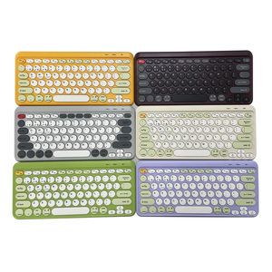 Custom Bt Tastatur German Drahtlose Tastatur Mini ultra Slim Wireless Tablet <b>Keyboard</b> Round Key Portable Wireless <b>Keyboard</b> - Product Image 1