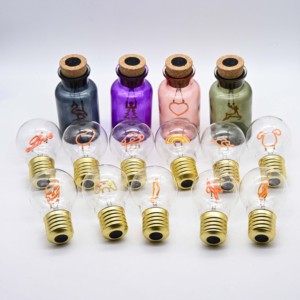 OEM kính có nhu cầu chai đèn trong hình dạng khác nhau ánh sáng bóng đèn với nút chai nút chai quà tặng cho bên nhà Diwali trang trí - Product Image 5