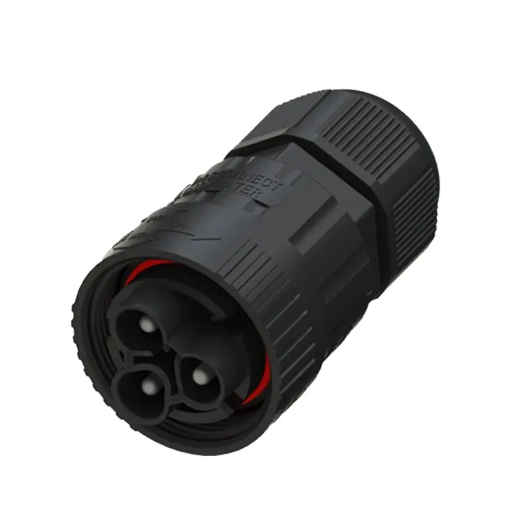 Screwless Electrical Nylon Plastic Protected Quick Connect Cable Joint Outdoor 3 Pole Connector