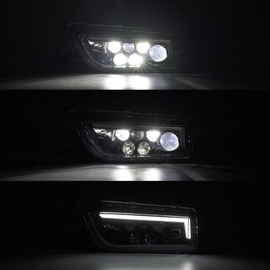YongJin lampu depan LED hitam untuk atv utv, lampu drl untuk <span class=keywords><strong>Polaris</strong></span> RZR XP 1000 RZR 900S - Product Image 2