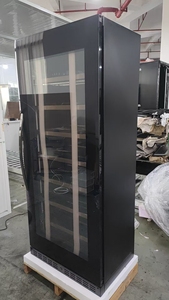 NUELEAD NE-380 - Vinoteca Moderna de Vidrio con Control Digital de Temperatura para Hoteles y Negocios, Color Negro - Product Image 2