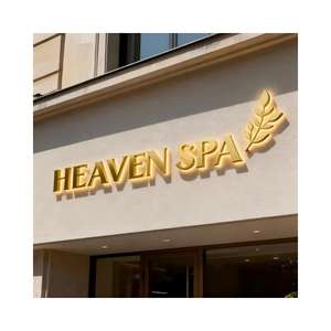 Enseigne de façade publicitaire 3D pour bâtiment extérieur, enseigne de magasin, enseigne personnalisée avec logo lumineux, lettres LED pour entreprise en extérieur - Product Image 5