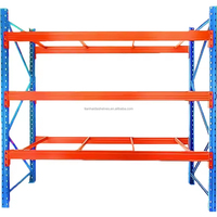 Système d'étagères de stockage industriel robustes sur mesure, unités de rayonnage métalliques empilables, rayonnage à palettes en acier pour entrepôt industriel
