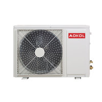 Inverter DC 18000BTU EU 5,6 kW, pompa panas sumber udara sistem terpisah, pendingin udara penggunaan ruang bertenaga AC R32, pemanas pendingin suhu rendah