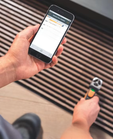 Anémomètre portable sans fil TESTO410-i Débitmètre à palettes avec capteur de vitesse pour testeur de mesure de vitesse du vent