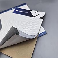 Bloc-notes personnalisé en gros avec logo, format A4, style professionnel simple, papier quadrillé, bloc-notes détachable, papier A4, bloc-notes imperméable