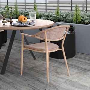 Modern Hotsale Wholesale Factory Outdoor Terrace Furniture Aluminum Garden Set Coffee Table Chairs Cafe Restaurant Use