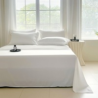 Nouvelle drap de lit plat en fibre de bambou, doux pour la peau, écologique, durable, respirant et absorbant l'humidité, idéal pour la maison