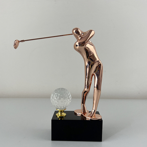 MH-NJ0104 Troféus Fabricante Personalizado Troféu Esportes Prêmios De Golfe Placa Em Branco Copo De Troféu De Vidro Crystal <span class=keywords><strong>golf</strong></span> prêmios - Product Image 3