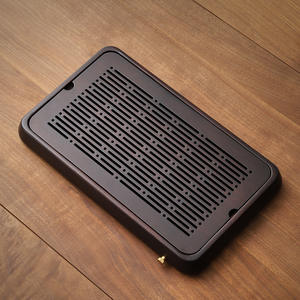 Plateau à thé pour la maison, grande taille rectangulaire, adapté aux services à thé Kung Fu, plateau à thé intégré - Product Image 1