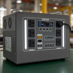 Estación de Energía <span class=keywords><strong>Solar</strong></span> Portátil de 1600 Wh y 500 W con 6 Tomas de Corriente Alterna, Luces LED y Salida Multi-Interfaz - Product Image 3