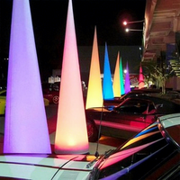 Étoile gonflable suspendue colorée et lumineuse, décoration de boîte de nuit avec éclairage LED