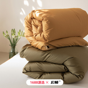 Housse de couette Hongchang en coton 60s, couleur unie, toutes saisons, lavable, style moderne - Product Image 3