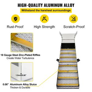 DB ขายส่ง50 "กล่องอลูมิเนียมอัลลอยด์ขนาดกะทัดรัดพับได้น้ำหนักเบาพกพาได้อุปกรณ์ทำเหมืองทองคำข้นแบบพกพา - Product Image 2