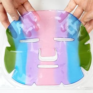 Masker Wajah Kristal Kolagen Asam Hialuronat Pelangi 7 Warna dengan Retinol Vitamin C E Infused Peptide Sheet Anti-Kerut OEM - Product Image 3