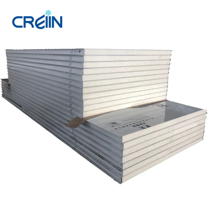 Low Cost Insulated polyurethane pu sandwich panel wall for cold room storage