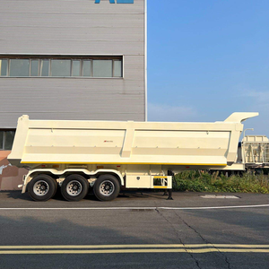 Semi-remorques à benne arrière en forme de U de 60 à 180 tonnes, semi-remorques en acier de 30 à 50 mètres cubes avec 3 à 6 essieux, prix compétitif - Product Image 6