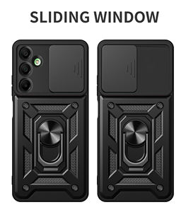 Para <span class=keywords><strong>Samsung</strong></span> A16 funda con cubierta de cámara deslizante, armadura magnética 360 anillo soporte funda de teléfono móvil para <span class=keywords><strong>Samsung</strong></span> <span class=keywords><strong>Galaxy</strong></span> A06 A16 A36 A56 - Product Image 2