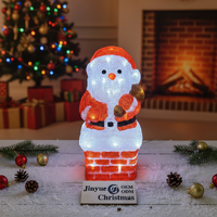 Décoration de Noël LED en acrylique blanc, best-seller, étanche IP44, éco-responsable, lumière vive, commande manuelle, intérieur/extérieur