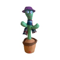 Cactus en peluche électronique chantant et dansant, jouet en peluche cactus enregistrant et dansant, vente en gros