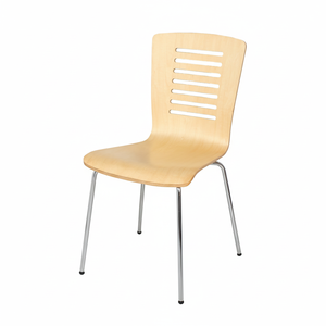 เก้าอี้รับประทานอาหารหนังสีขาว - Product Image 1