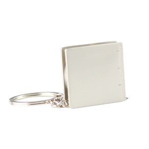 Cinta Métrica Flexible de Acero Inoxidable con Forma Cuadrada y Llavero, Cinta Métrica Resistente con Logotipo Personalizado - Product Image 5