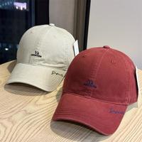 Casquette souple personnalisée en gros avec lettres brodées pour hommes et femmes