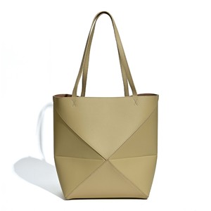 2026年新作パズル変形幾何学模様バッグ - 高級牛革製折りたたみ式大容量ショルダートートバッグ - Product Image 3