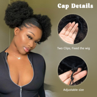 Afro Kinky Hair Buns Drawstring Ponytail Lady Woman Curly Style New Popular Short Long Straight Curly Ponytail