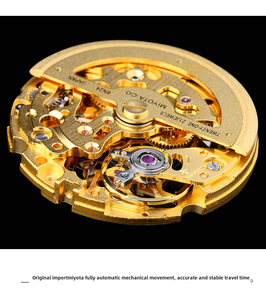 Reloj de Hombre Personalizado de Lujo, de Acero Inoxidable, con Movimiento Mecánico Automático Miyota, Resistente al Agua, Cronógrafo, Esfera con Agujas, Correa de 20 mm - Product Image 5