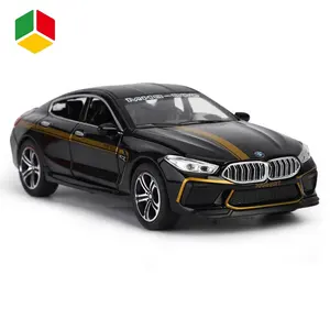 QS Toy Collection Simulation Alloy Vehicle Metal Racing Model Car M8 Diecast 132 Car Toy With Sound And Light