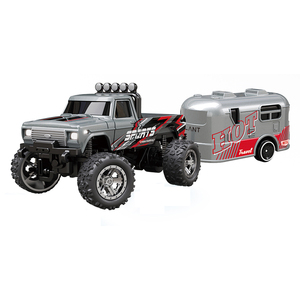 Lehoo Đồ Chơi 1/64 2.4G Hợp Kim Mini RC Xe Quái Vật Xe Tải Mô Hình Điện Điều Khiển Từ Xa Xe Tải Với Trailer - Product Image 3