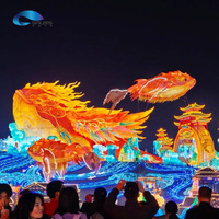 Modelo de Kun Peng Volador de 15 m, Inflable, con Luces LED, para Espectáculos, Publicidad, Exhibiciones