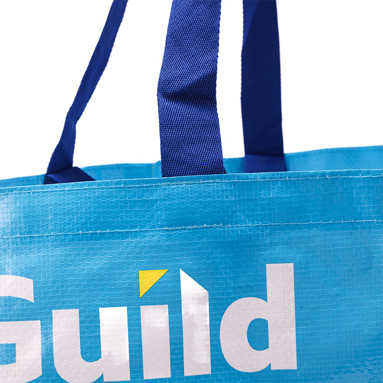 Custom Extra Large Tote Shopping Bag Multi-Color PP Woven Laminated Tote Bag with Personalized Logo Printed