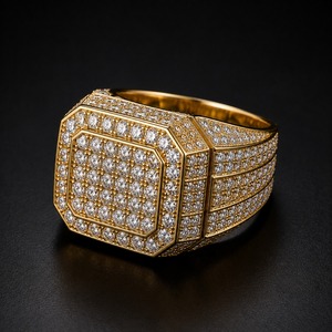 Anillo de Diamante Moissanita de Plata de Ley 925 de Excelente Calidad para Mujer, Accesorio para Fiestas, Disponible al Mejor Precio - Product Image 3