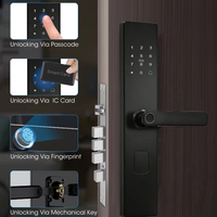 Cerradura de Puerta UIELOCK D1-11, Protocolo Matter, Tuya TTLock, Aplicación WISAPARTMENT, WiFi, Bluetooth, Desbloqueo Remoto, Grado C, Alta Seguridad