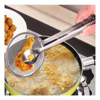 Multifonctionnel En Acier Inoxydable Filtre Cuillère Et Clip Nouvelle Conception Filtre Cuillère Avec Clip Alimentaire Cuisine Huile de Friture avec En