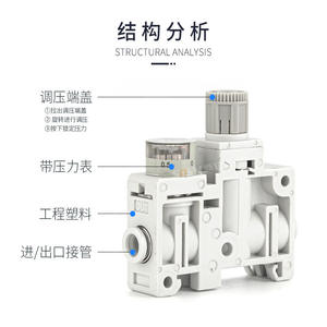 Vanne de régulation de pression de collecteur à commande d'angle miniature ARM5SA-06-A/ARM5SA-08-A1820, plaque vibratoire, vanne de réduction de pression - Product Image 5