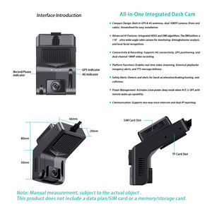 Daovay - Cámara DVR para Auto 4G con Monitoreo Remoto de Video, Económica, con Doble Lente, Control <span class=keywords><strong>por</strong></span> Aplicación, Rastreo GPS 24h, 1 Año de Garantía - Product Image 4