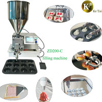 Machine de remplissage semi-automatique de précision ZD200C efficace avec fonction anti-goutte pour le remplissage de croissants avec crème et marmelade