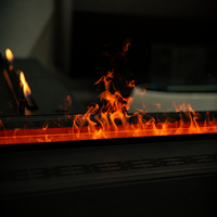Chimenea Eléctrica de Vapor de Agua Personalizada de Tamaño Pequeño (40, 50, 60 cm) con Control Remoto por Aplicación y Efecto 3D