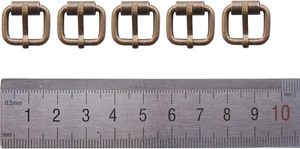 <b>Pcs</b> Metal <b>Mini</b> Buckles BJD Single Pins Roller Tiny Handmade Belt Buckles For Leathercraft Straps Webbing Hardware - Product Image 2