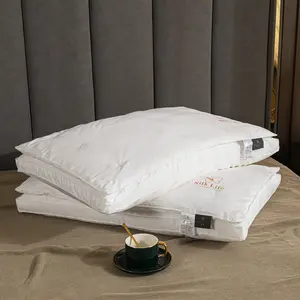 Aimaymei fronha de algodão, fronha de travesseiro de seda de amoreira, alta qualidade, conjunto de travesseiros personalizados da china para dormir confortável