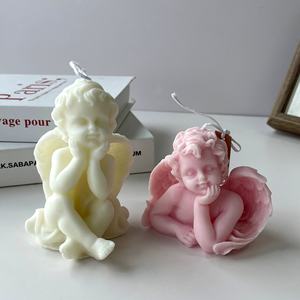 Juego de Velas Aromáticas de Cera de Soja Orgánica Hechas a Mano con Aroma a Ángel, 6 Unidades, Accesorios para Fotos de Instagram, Regalos para Diwali, Bodas, Hogar y Oficina - Product Image 4